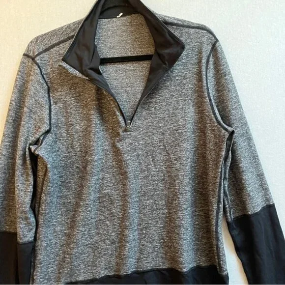 Lululemon Athletica Speed 1/2 Zip Pullover long sleeve run top Sz M 20” PTP - Picture 4 of 8